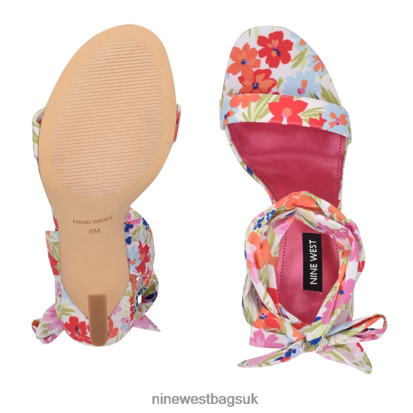 Nine West Kelsie Ankle Wrap Heeled Sandals RFX40B622 - Nine West Sandals UK