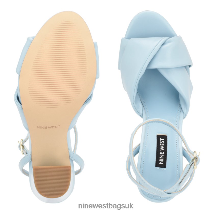 Nine West Larisa Heeled Sandals RFX40B1754 - Nine West Sandals UK Light Blue
