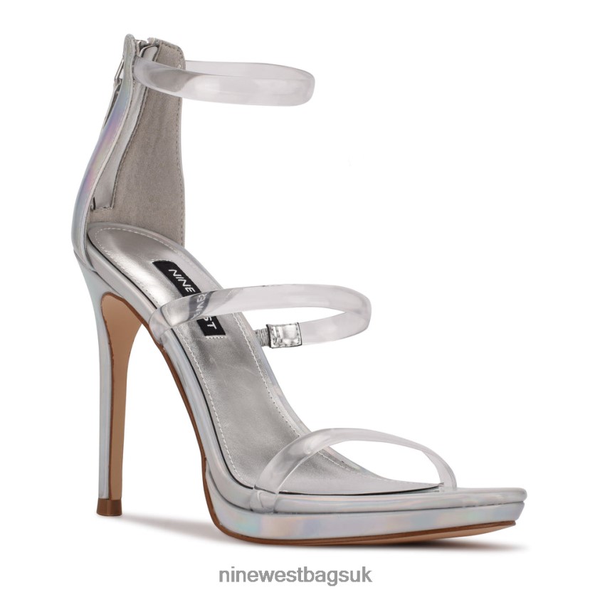 Nine West Leah Heeled Sandals RFX40B1936 - Nine West Bags UK Clear/Iridescent