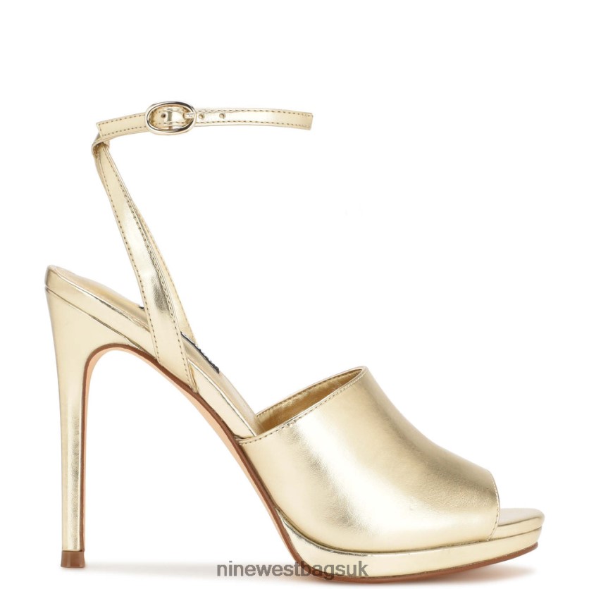 Nine West Limbery Anke Strap Sandals RFX40B358 - Nine West Sandals UK Platino