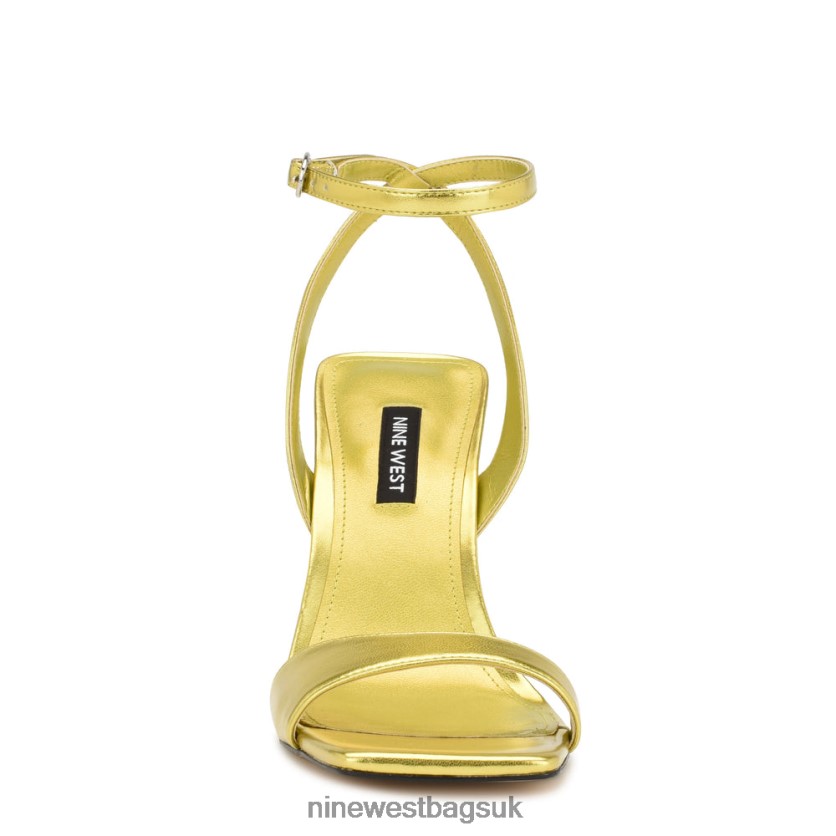 Nine West Maris Heeled Sandals RFX40B1735 - Nine West UK Sale Yellow Metallic