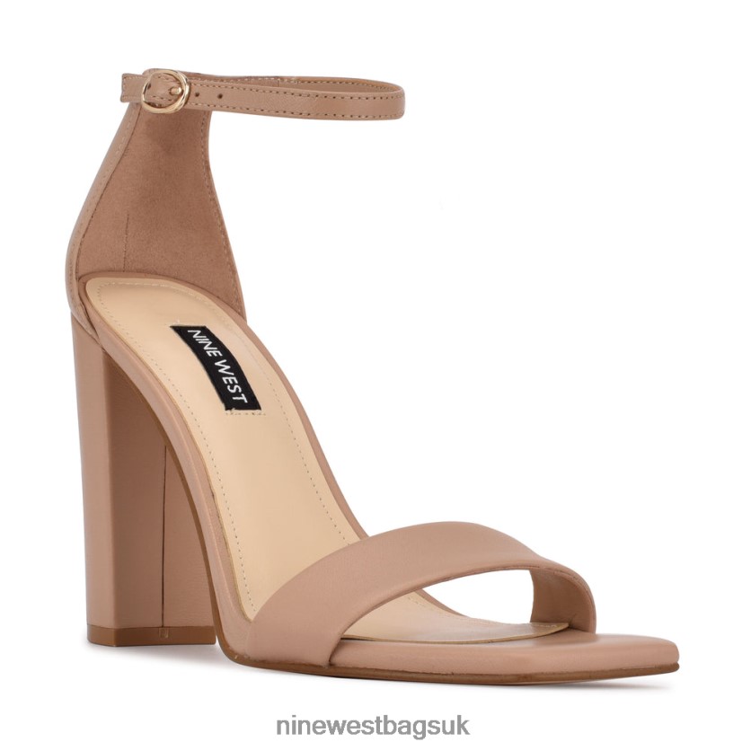Nine West Marrie Ankle Strap Sandals RFX40B2241 - Nine West UK Nude Leather