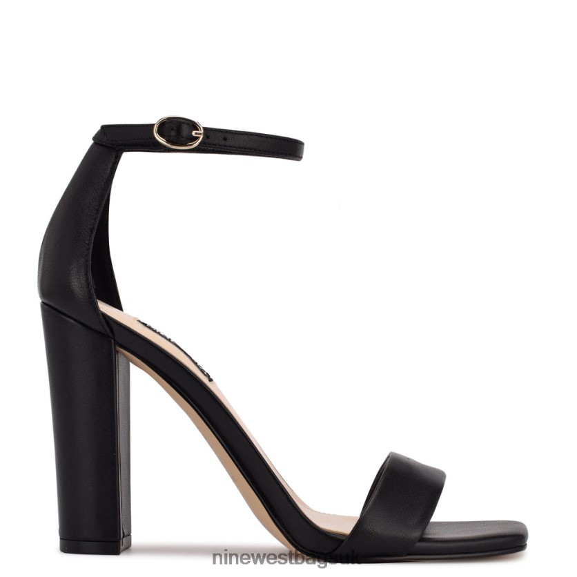 Nine West Marrie Ankle Strap Sandals RFX40B2242 - Nine West Sandals UK Black Leather