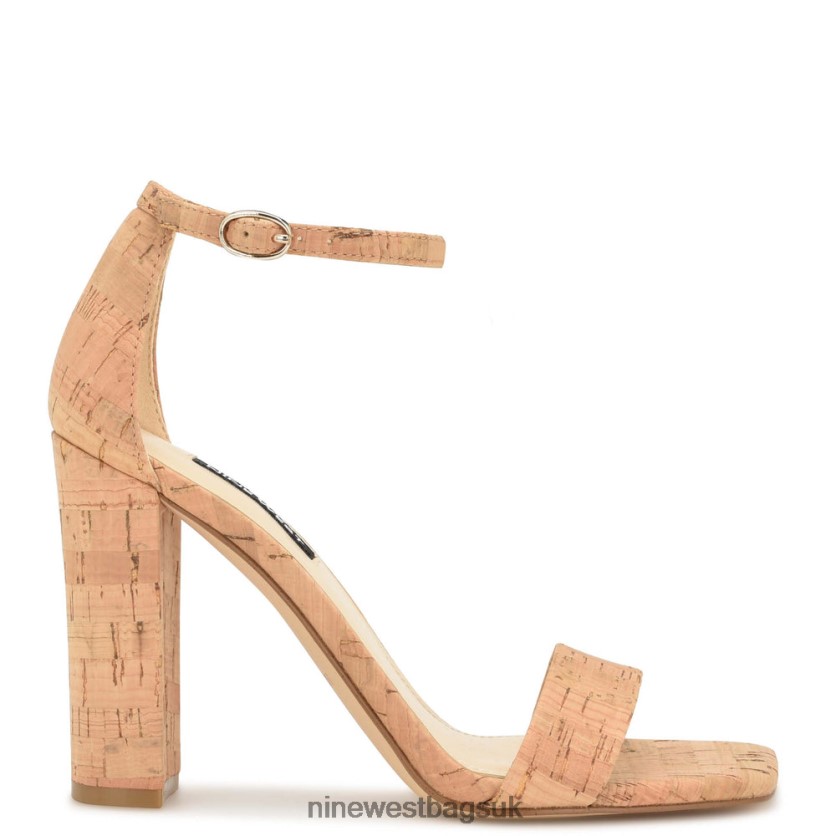 Nine West Marrie Ankle Strap Sandals RFX40B422 - Nine West Sandals UK Natural Cork