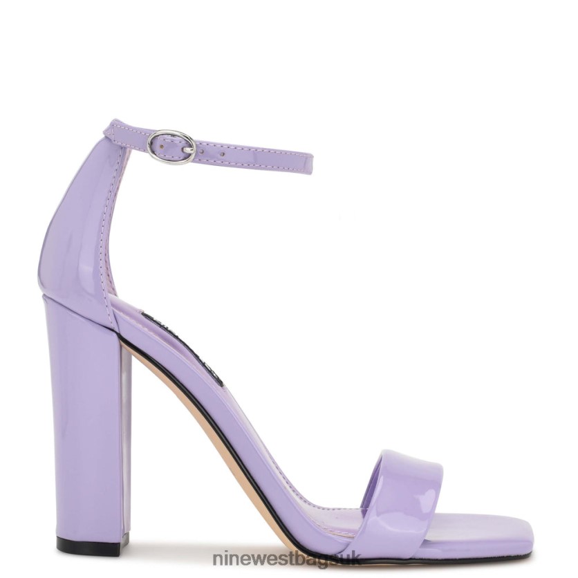 Nine West Marrie Ankle Strap Sandals RFX40B425 - Nine West UK Lilac Patent