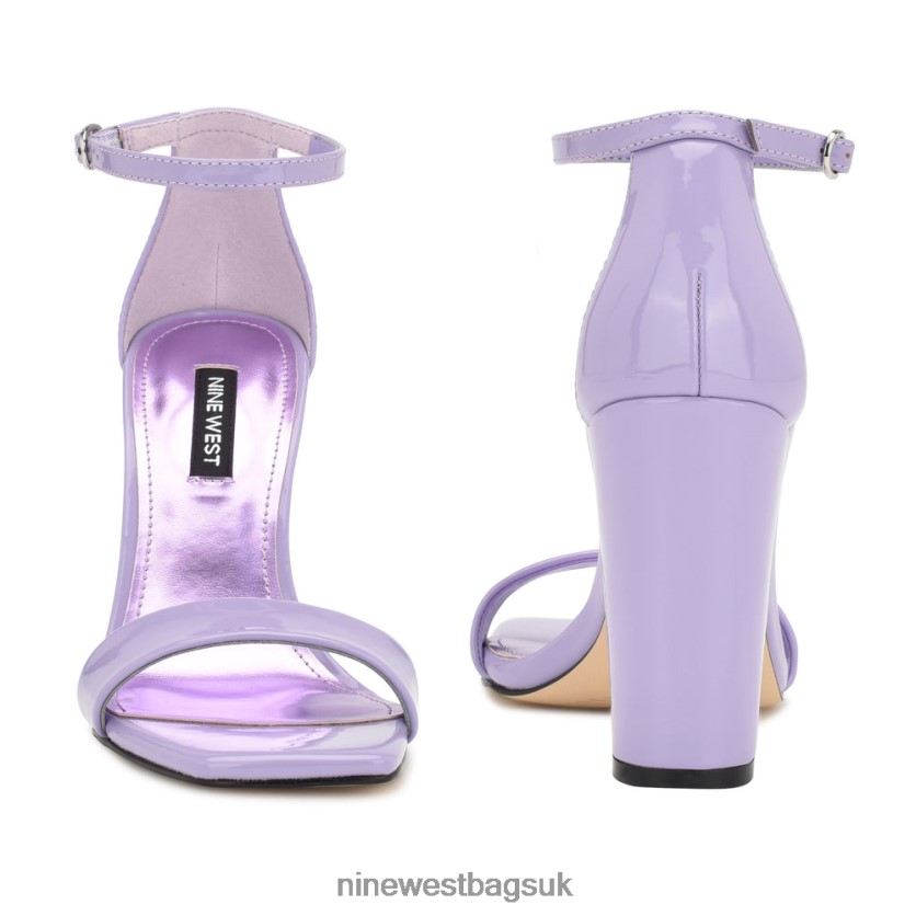 Nine West Marrie Ankle Strap Sandals RFX40B425 - Nine West UK Lilac Patent