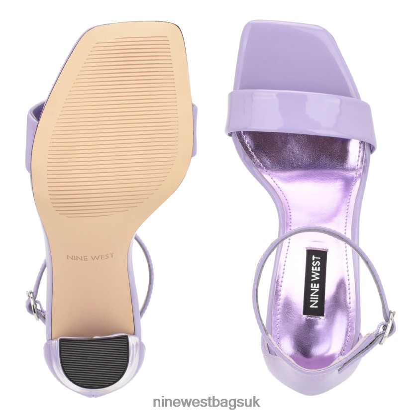 Nine West Marrie Ankle Strap Sandals RFX40B425 - Nine West UK Lilac Patent