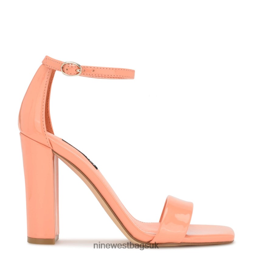 Nine West Marrie Ankle Strap Sandals RFX40B428 - Nine West Bags UK Creamsicle Patent