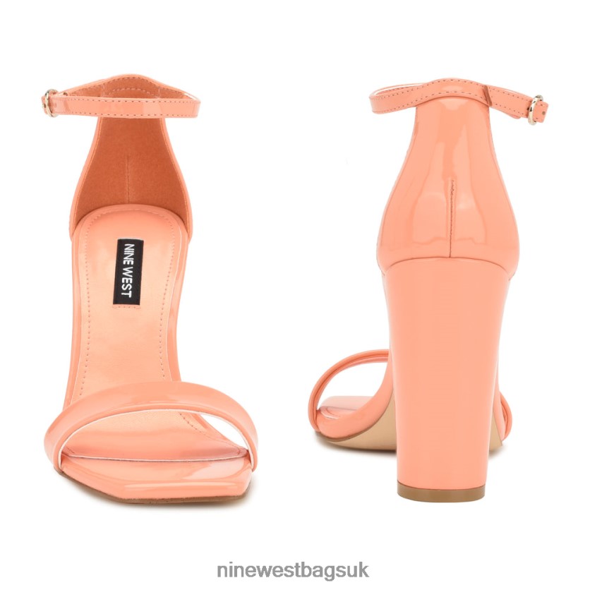 Nine West Marrie Ankle Strap Sandals RFX40B428 - Nine West Bags UK Creamsicle Patent