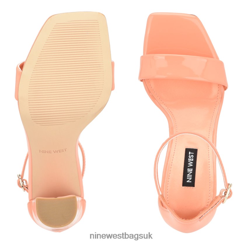 Nine West Marrie Ankle Strap Sandals RFX40B428 - Nine West Bags UK Creamsicle Patent
