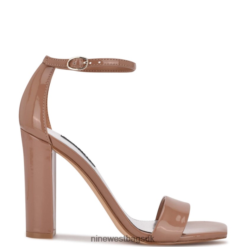 Nine West Marrie Ankle Strap Sandals RFX40B429 - Nine West UK Clay Patent