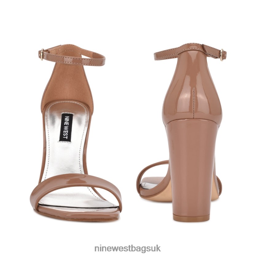 Nine West Marrie Ankle Strap Sandals RFX40B429 - Nine West UK Clay Patent