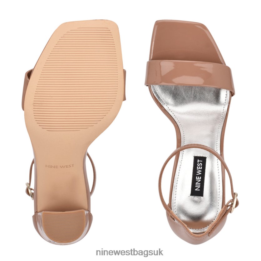 Nine West Marrie Ankle Strap Sandals RFX40B429 - Nine West UK Clay Patent