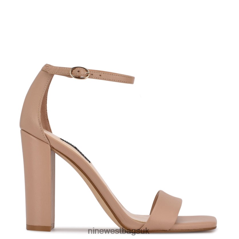 Nine West Marrie Ankle Strap Sandals RFX40B492 - Nine West Bags UK Nude Leather