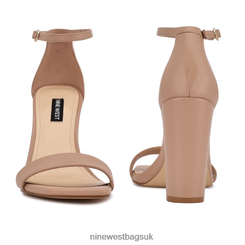Nine West Marrie Ankle Strap Sandals RFX40B492 - Nine West Bags UK Nude Leather