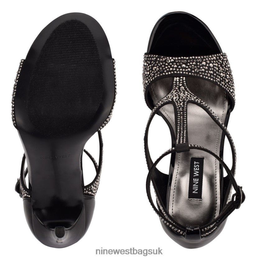 Nine West Meeto Heeled Sandals RFX40B460 - Nine West Bags UK Black Studded