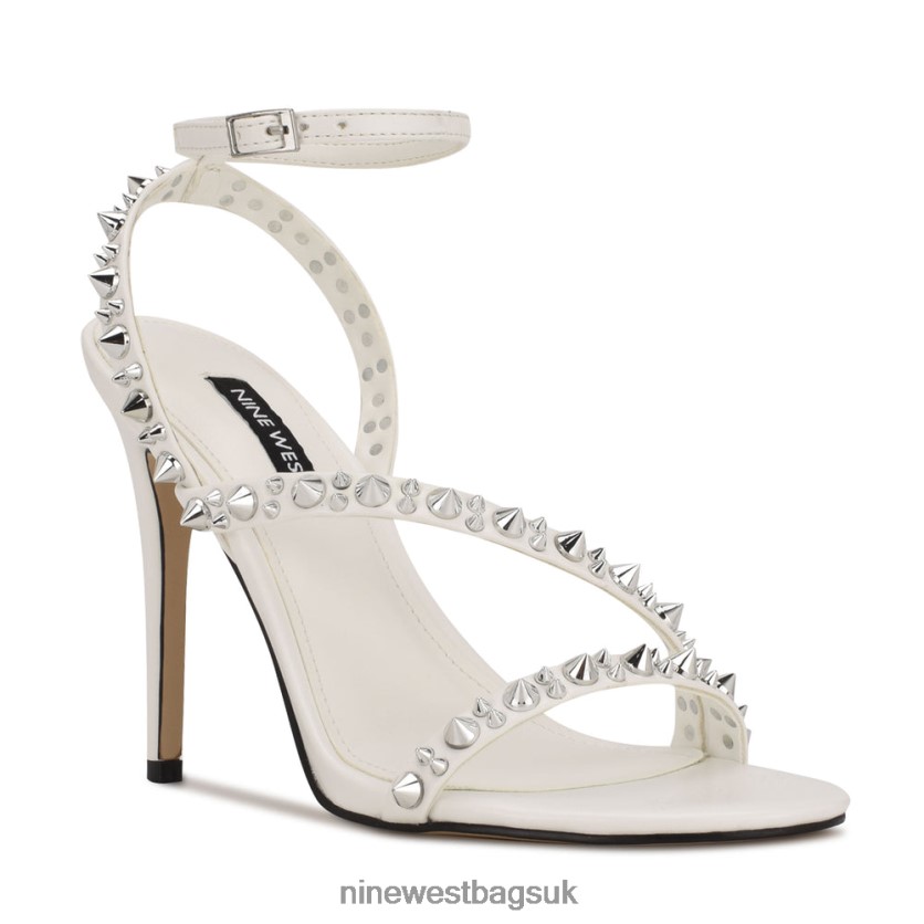 Nine West Mitz Ankle Strap Sandals RFX40B625 - Nine West UK White