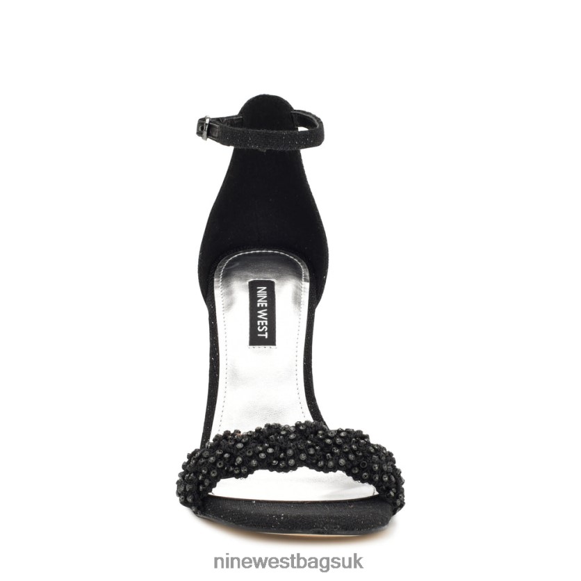 Nine West Morelov Heeled Sandals RFX40B1705 - Nine West UK Black Crystal