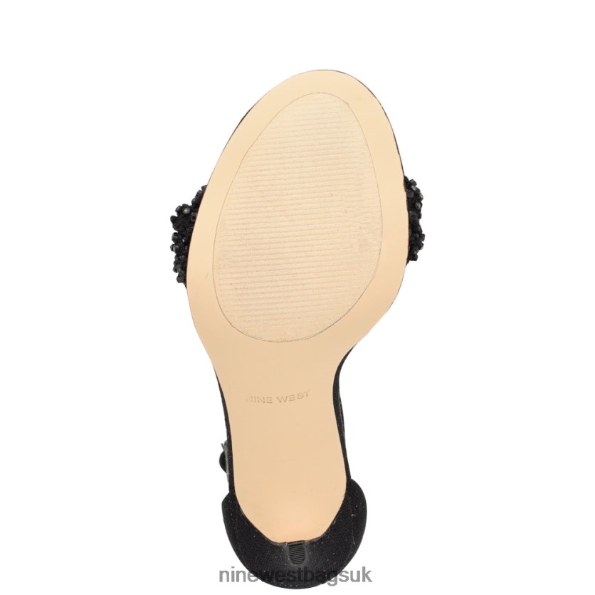 Nine West Morelov Heeled Sandals RFX40B1705 - Nine West UK Black Crystal