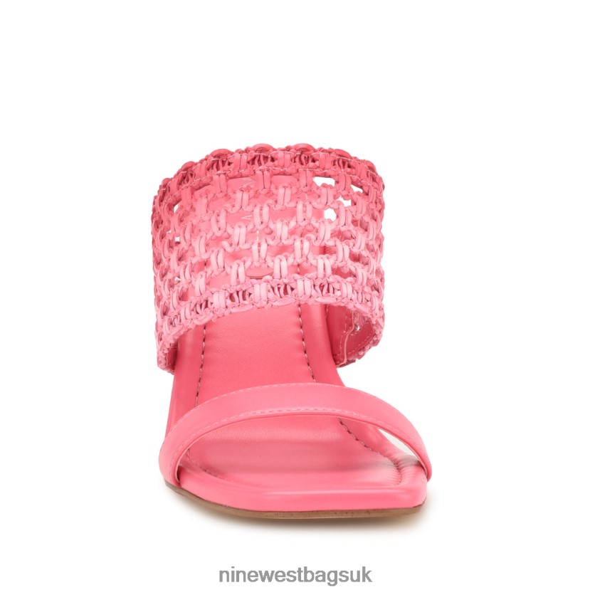 Nine West Mylas Heeled Slide Sandals RFX40B136 - Nine West Bags UK Pink Ombre