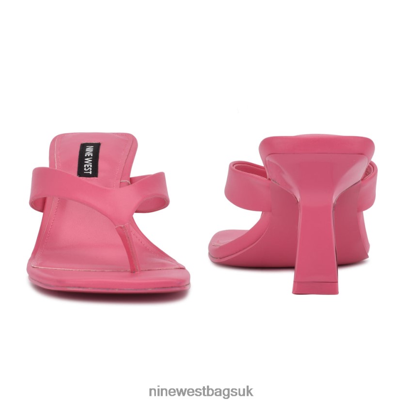 Nine West Nest Heeled Thong Sandals RFX40B605 - Nine West UK Wow Pink
