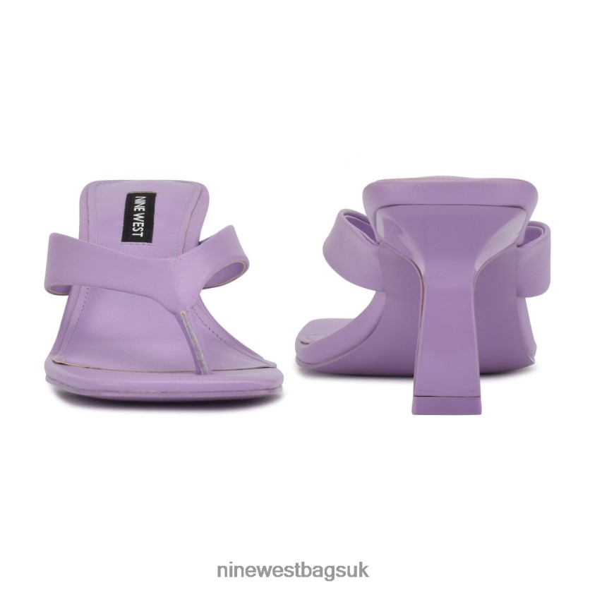 Nine West Nest Heeled Thong Sandals RFX40B608 - Nine West Bags UK Dark Lilac