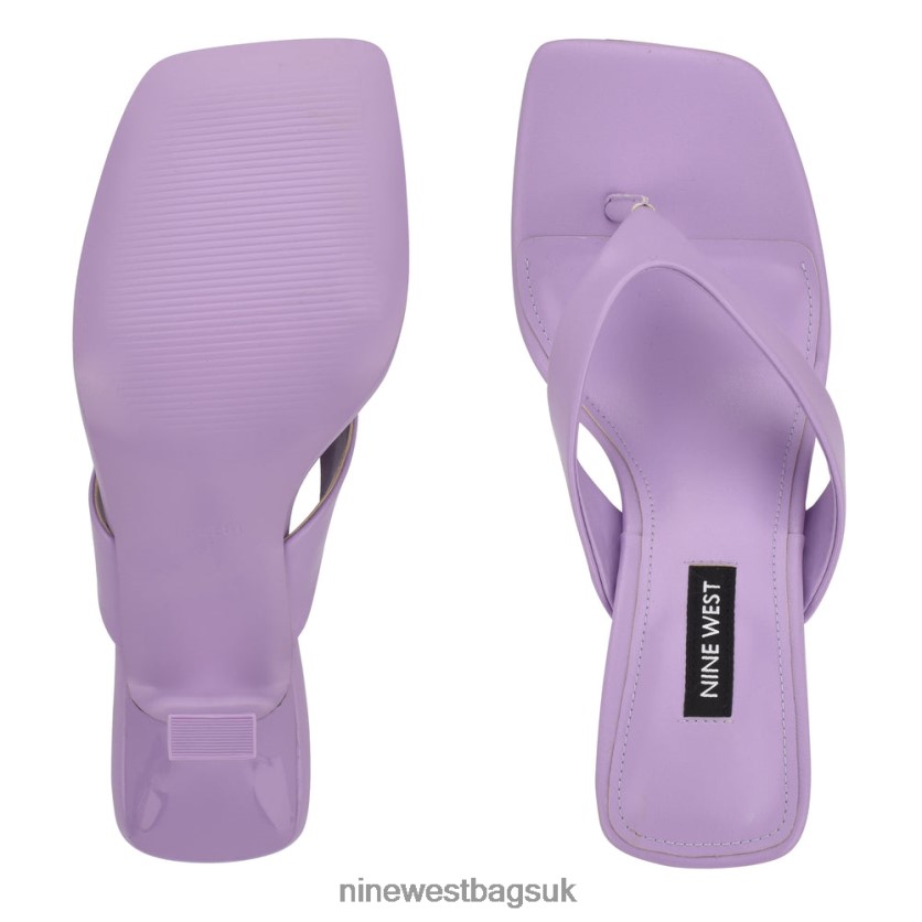 Nine West Nest Heeled Thong Sandals RFX40B608 - Nine West Bags UK Dark Lilac
