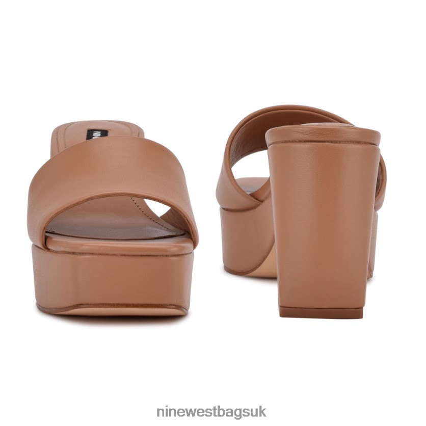 Nine West Oklee Platform Slide Sandals RFX40B600 - Nine West Bags UK