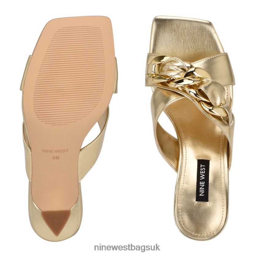 Nine West Paytin Heeled Slide Sandals RFX40B518 - Nine West Sandals UK