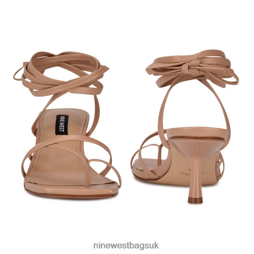 Nine West Pina Ankle Wrap Heeled Sandals RFX40B568 - Nine West Bags UK Warm Blush