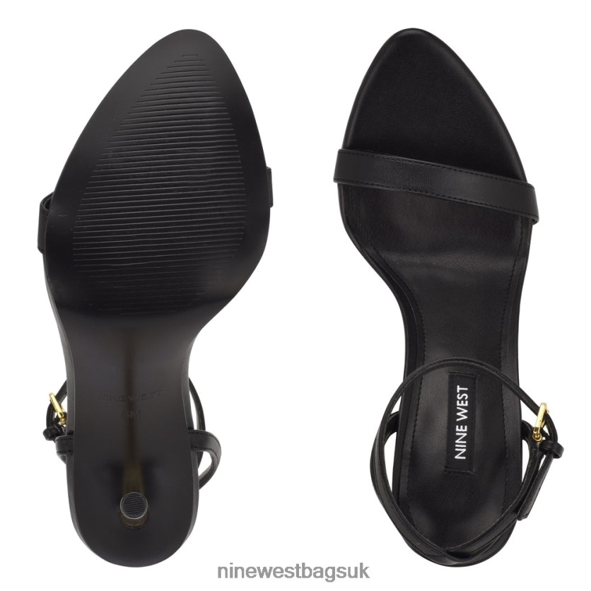 Nine West Reina Ankle Strap Sandals RFX40B1733 - Nine West UK Black