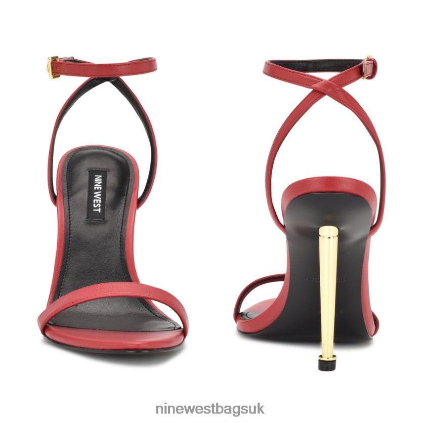 Nine West Reina Ankle Strap Sandals RFX40B1814 - Nine West Sandals UK Red