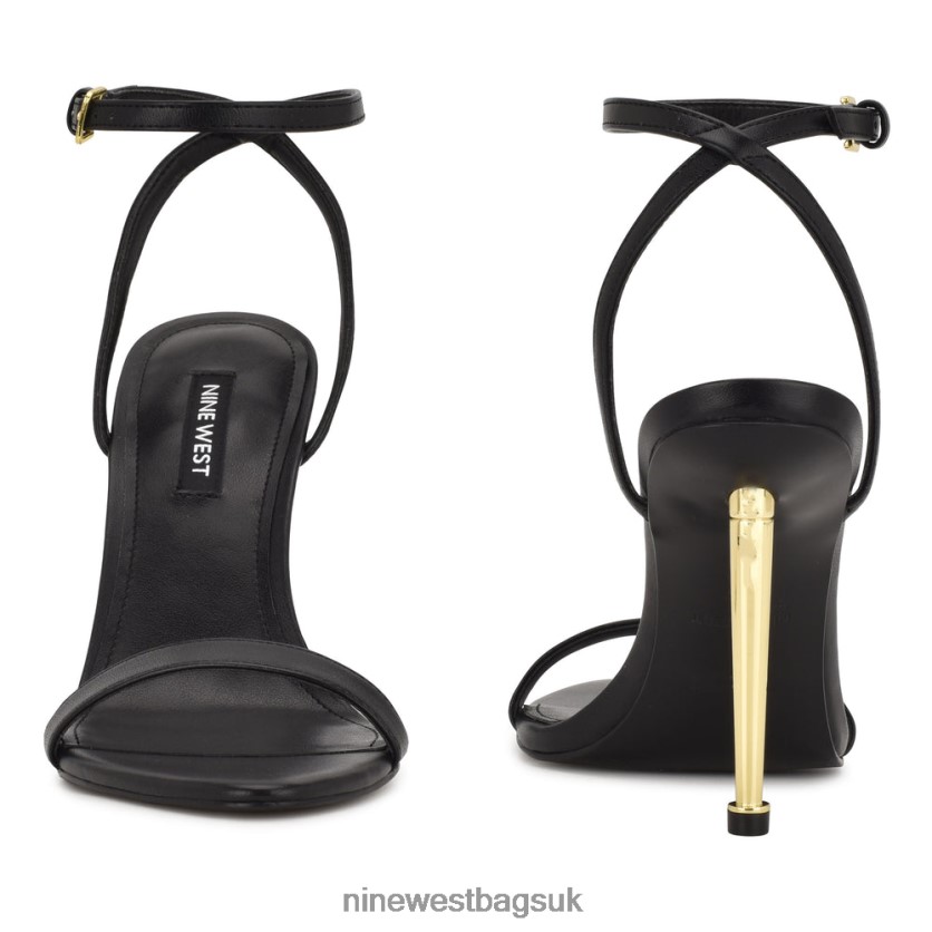 Nine West Reina Ankle Strap Sandals RFX40B221 - Nine West UK Black