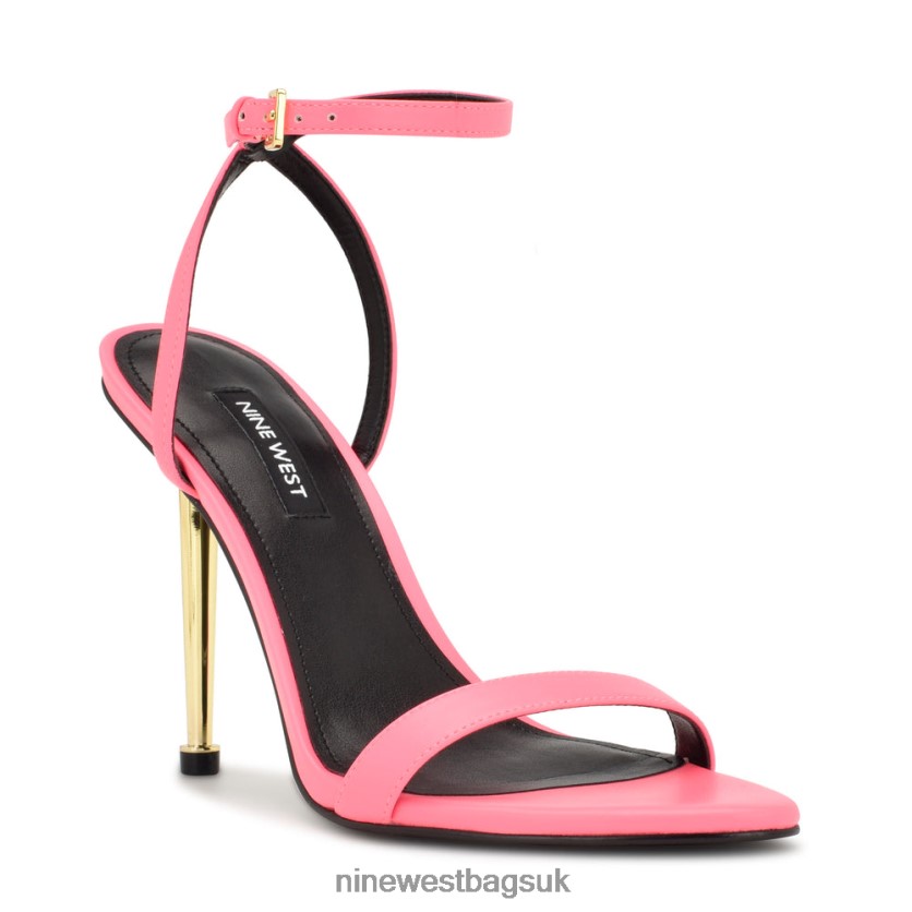 Nine West Reina Ankle Strap Sandals RFX40B229 - Nine West UK Neon Pink