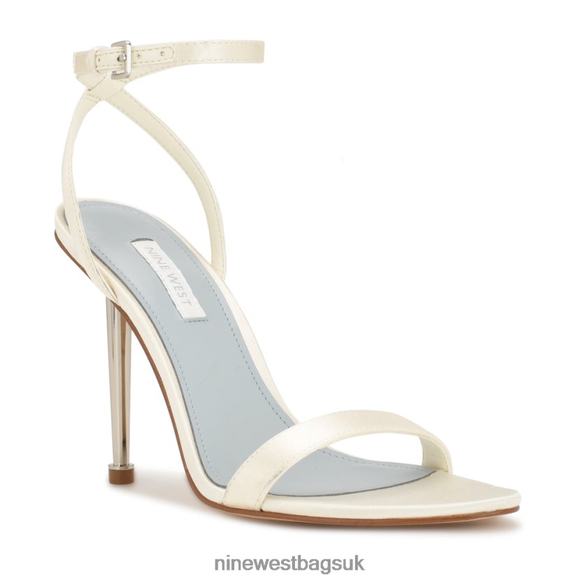 Nine West Reina Ankle Strap Sandals RFX40B333 - Nine West UK Ivory Satin