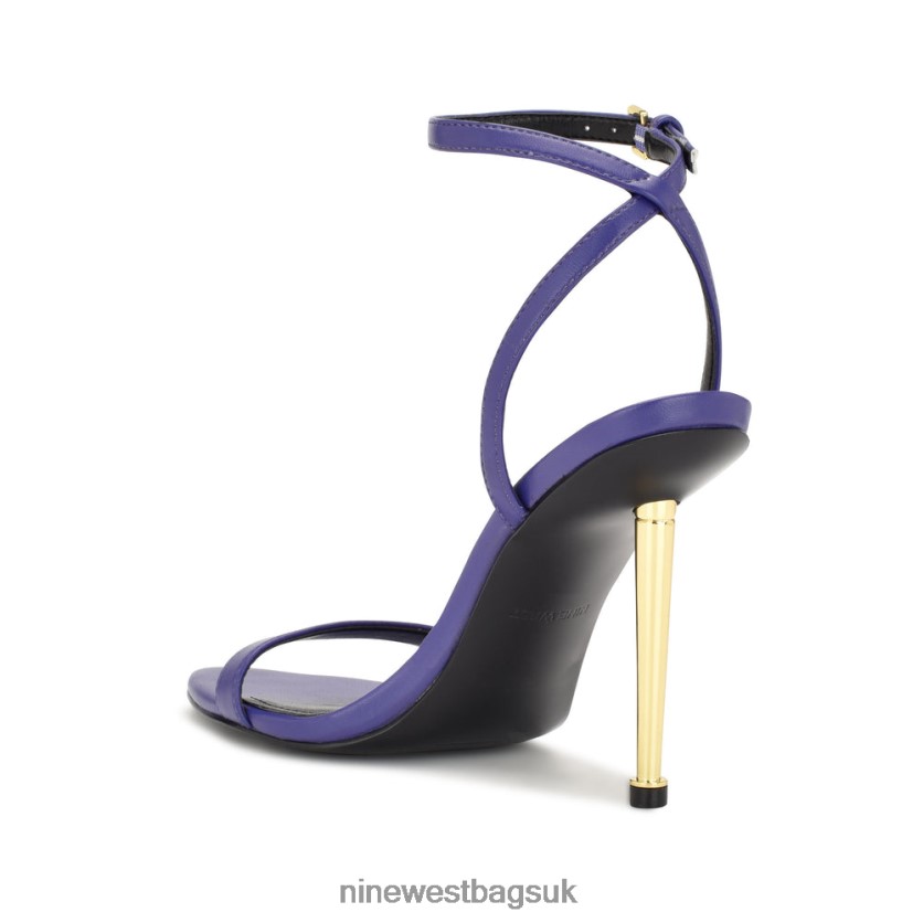 Nine West Reina Ankle Strap Sandals RFX40B390 - Nine West Sandals UK Medium Purple