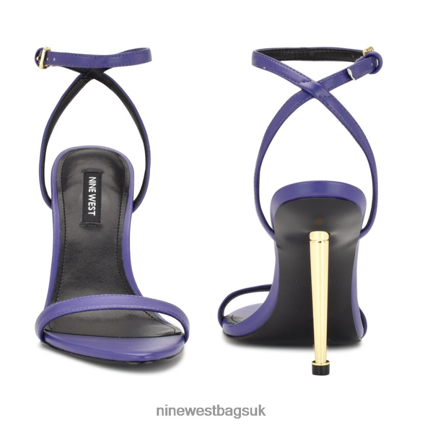 Nine West Reina Ankle Strap Sandals RFX40B390 - Nine West Sandals UK Medium Purple