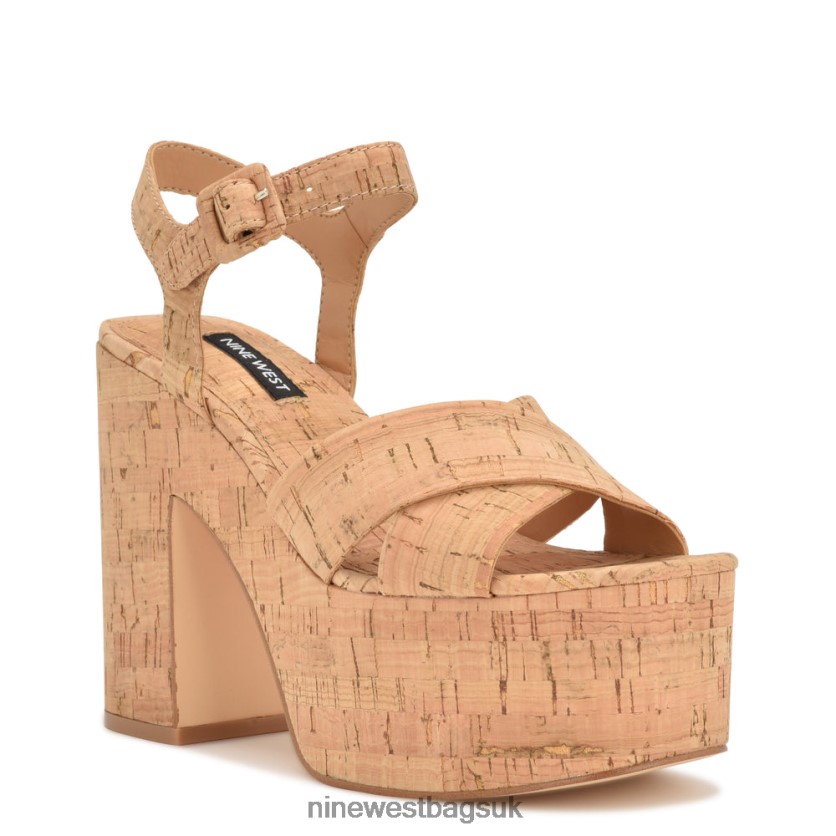 Nine West Rilay Platform Sandals RFX40B160 - Nine West Bags UK Natural Cork