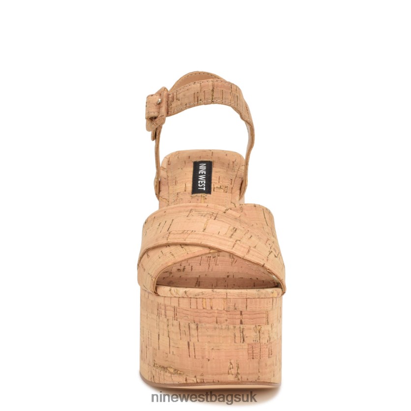 Nine West Rilay Platform Sandals RFX40B160 - Nine West Bags UK Natural Cork