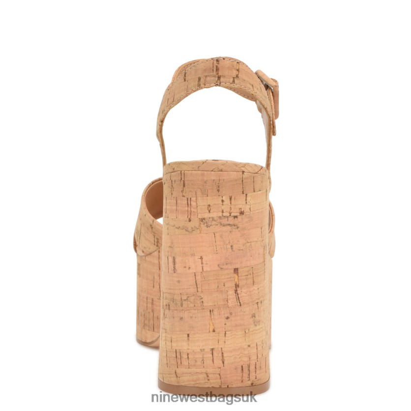 Nine West Rilay Platform Sandals RFX40B160 - Nine West Bags UK Natural Cork