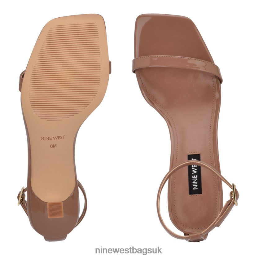 Nine West Ripe Heeled Sandals RFX40B594 - Nine West Sandals UK Clay Patent