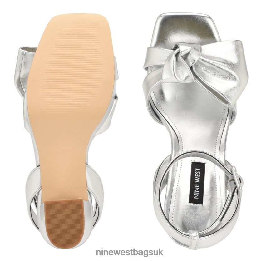 Nine West Rippa Platform Sandals RFX40B1769 - Nine West UK Silver