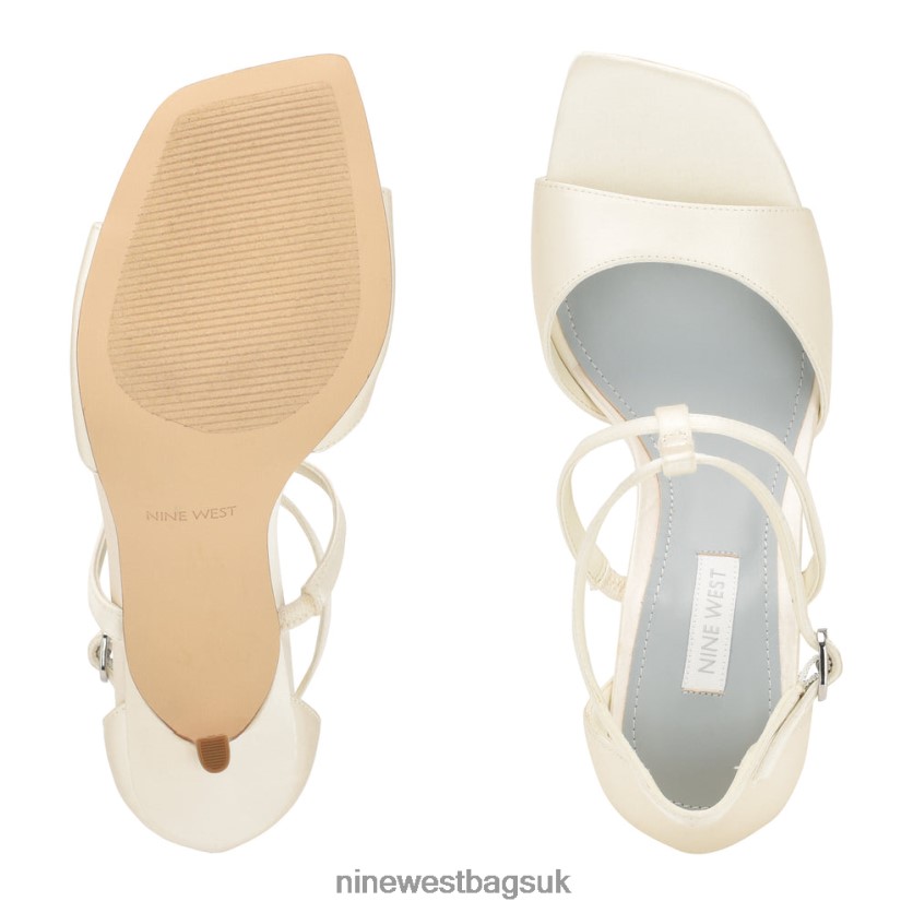 Nine West Sighs Heeled Sandals RFX40B442 - Nine West Sandals UK Silver Shimmer