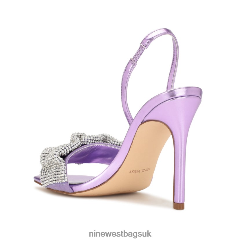 Nine West Taray Heeled Sandals RFX40B452 - Nine West Bags UK Light Purple Crystal