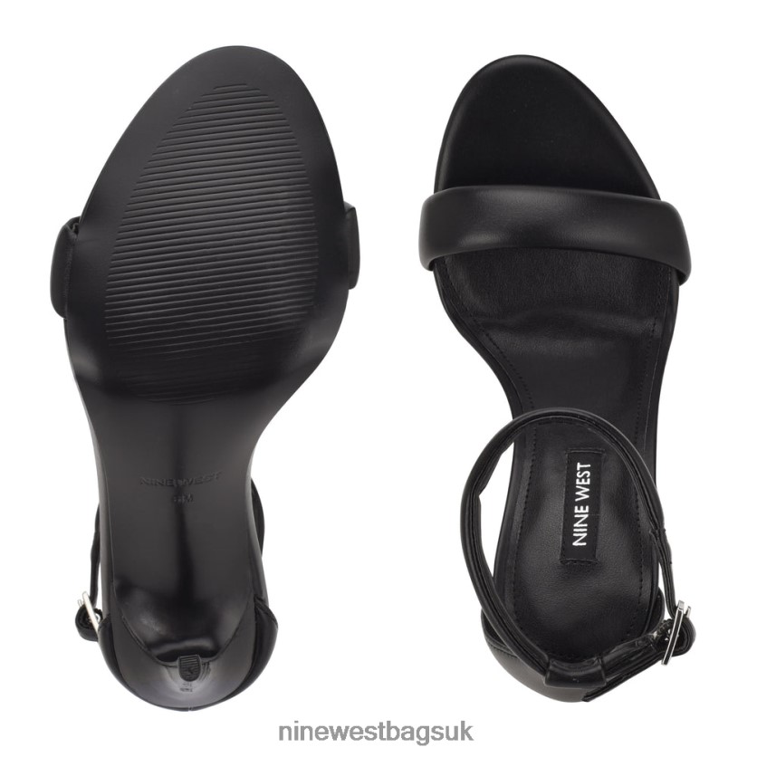 Nine West Teeya Ankle Strap Sandals RFX40B2063 - Nine West UK Sale Black