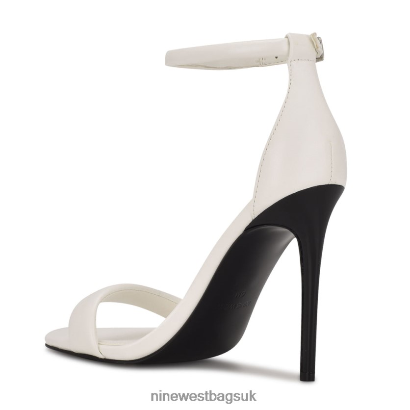 Nine West Teeya Ankle Strap Sandals RFX40B630 - Nine West Sandals UK White