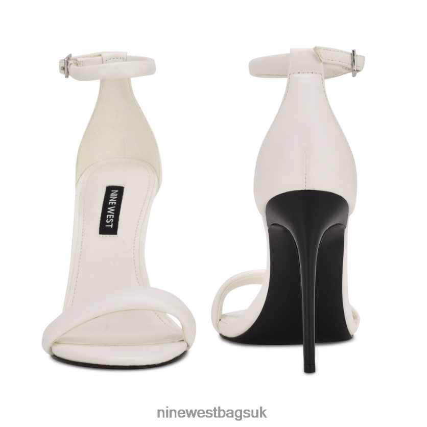 Nine West Teeya Ankle Strap Sandals RFX40B630 - Nine West Sandals UK White