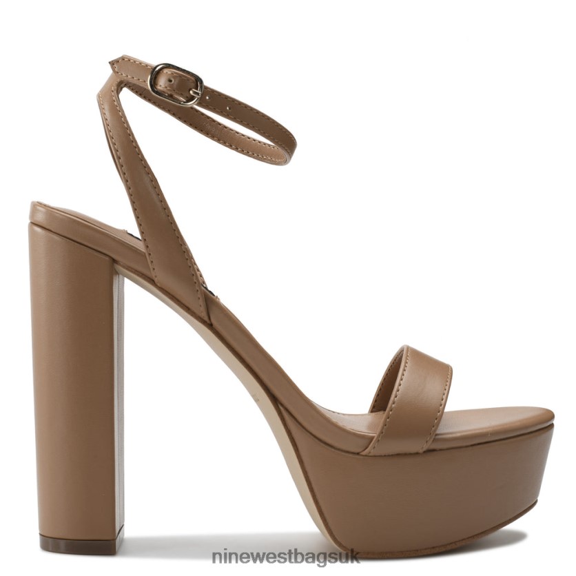 Nine West Uknow Platform Dress Sandals RFX40B470 - Nine West Sandals UK Light Tan