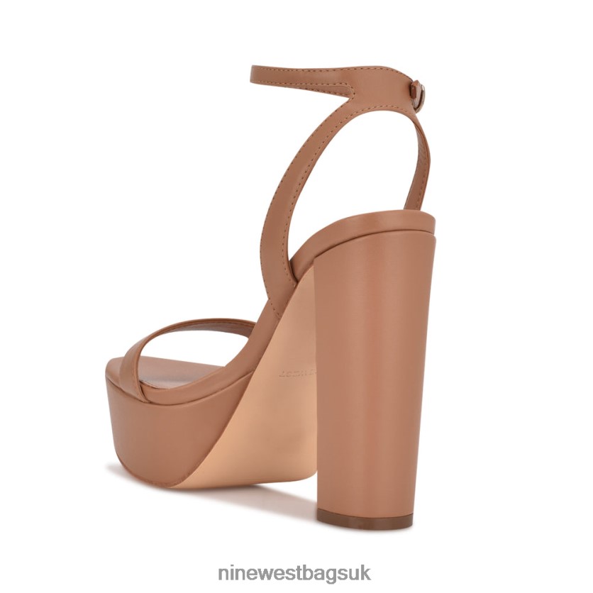Nine West Uknow Platform Dress Sandals RFX40B470 - Nine West Sandals UK Light Tan