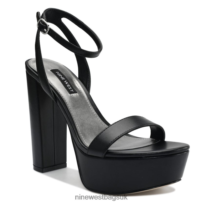 Nine West Uknow Platform Dress Sandals RFX40B471 - Nine West UK Sale Black